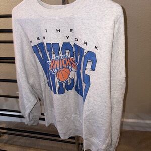 Abercrombie New York Knicks Gray Sweatshirt